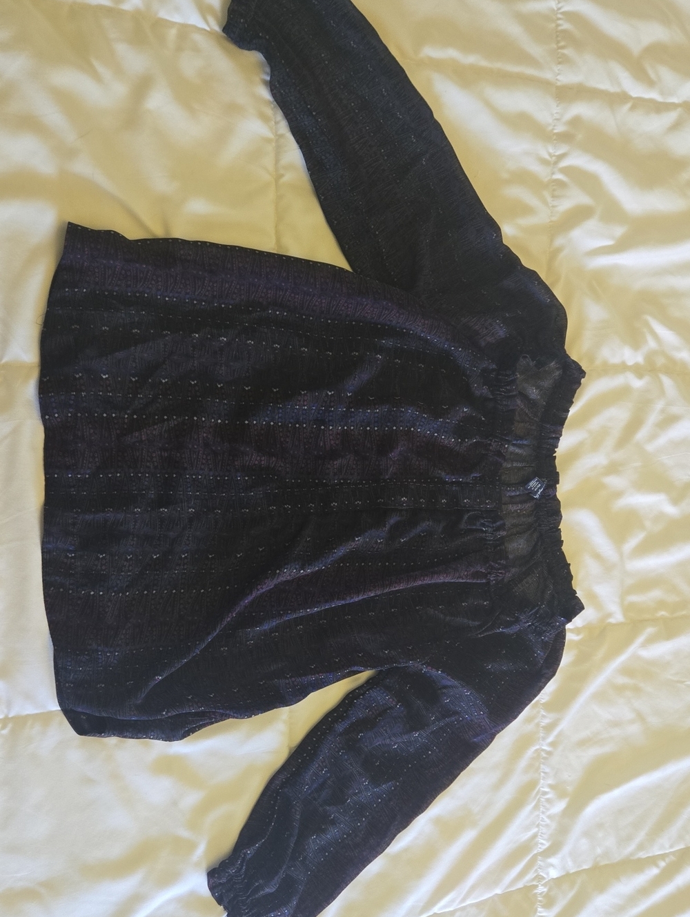 Women's Off-Shoulder Purple Knit Sweater